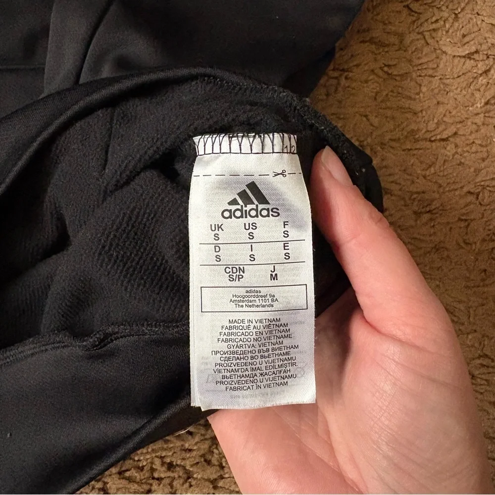 Adidas Charcoal Pullover Hoodie Small Sweatshirt